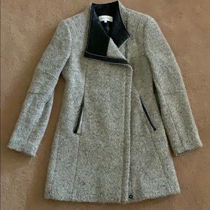 Calvin Klein Asymmetrical Wool Jacket, XXS